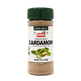 Badia Organic Ground Cardamom, 2.5 oz - Aromatic & Warm Spice for Baking, Cooking, and Beverages