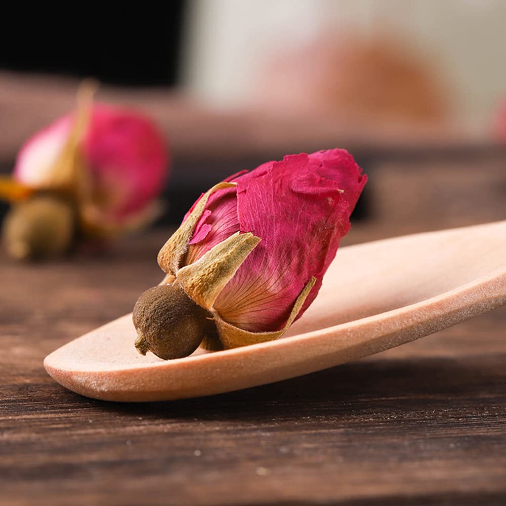 CoolCrafts Dried Rose Buds Bulk Natural Dry Rose Buds for Tea, Crafts, Cake Decoration - 7oz (200g)