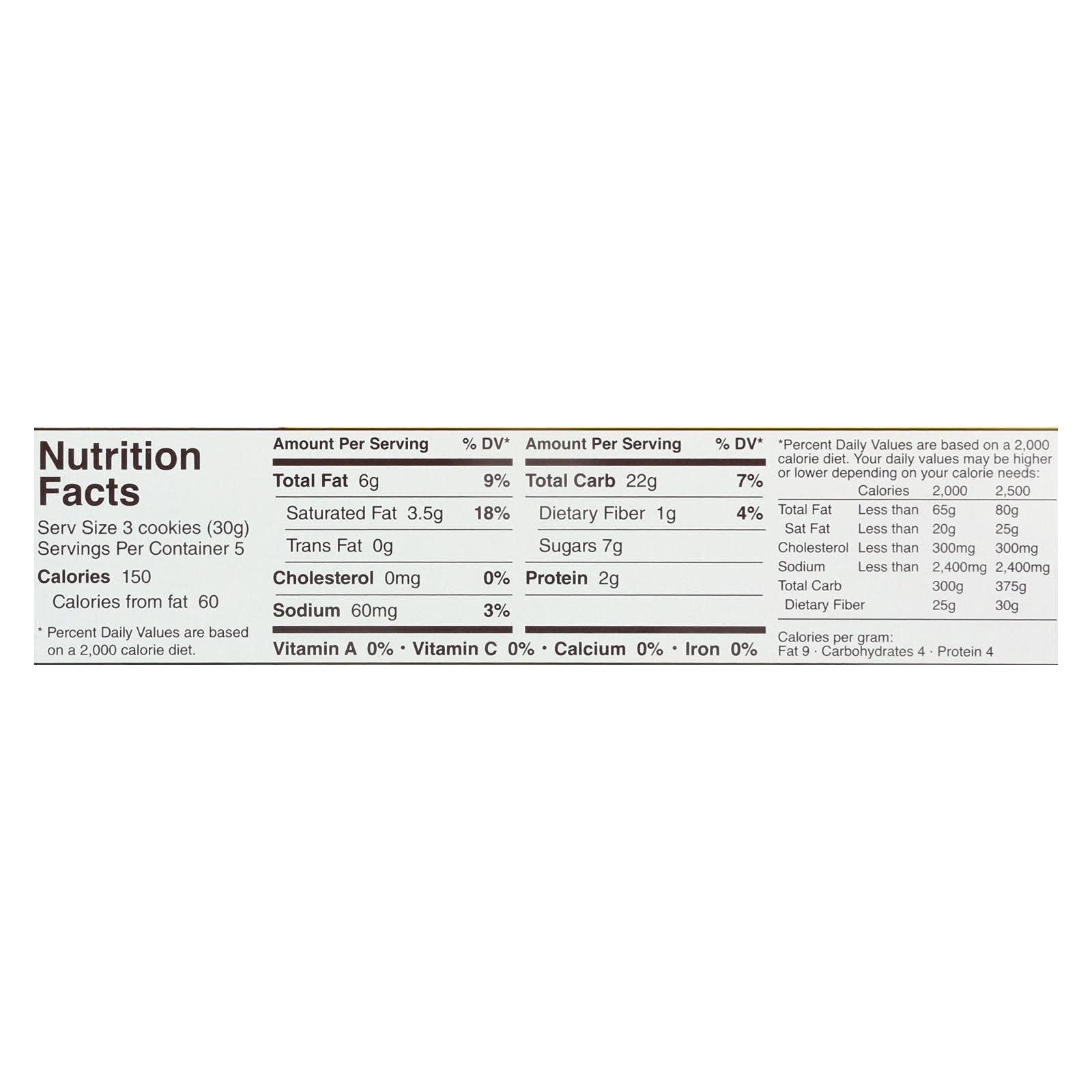 Sch r Gluten Free Chocolate Dipped Cookies, 5.3 oz. (Pack of 12)