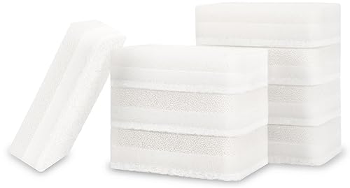 S&T INC. Dish Sponge, 8 Pack for Sponges Kitchen Refill, Multipurpose Cleaning and Dish Scrubber for Kitchen and Home, 4.3 Inches x 2.8 Inches x 1