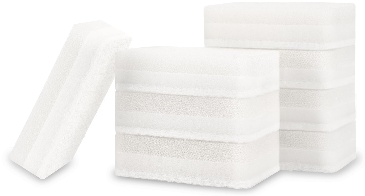 S&T INC. Dish Sponge, 8 Pack for Sponges Kitchen Refill, Multipurpose Cleaning and Dish Scrubber for Kitchen and Home, 4.3 Inches x 2.8 Inches x 1