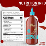 Street Kitchen Sriracha Sauce | Authentic Thai-Style Hot Sauce | Bold Garlic & Chili Flavor | Non-GMO Ingredients | No Artificial Flavors or