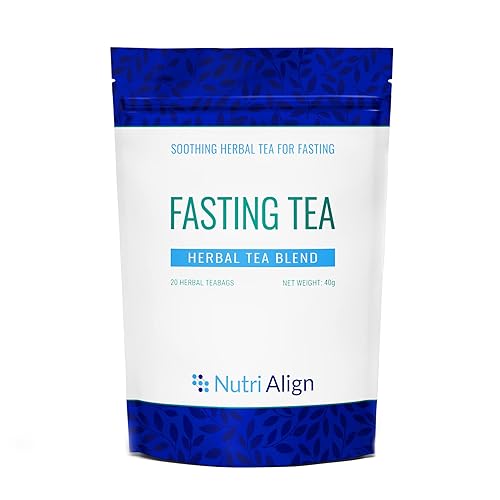 Nutri-Align Fasting Tea | 20 Herbal Tea Bags with Chamomile, Dandelion Root, Rosehips, Cinnamon Bark, Elderflower, Cardamom & Fenugreek | Caffeine