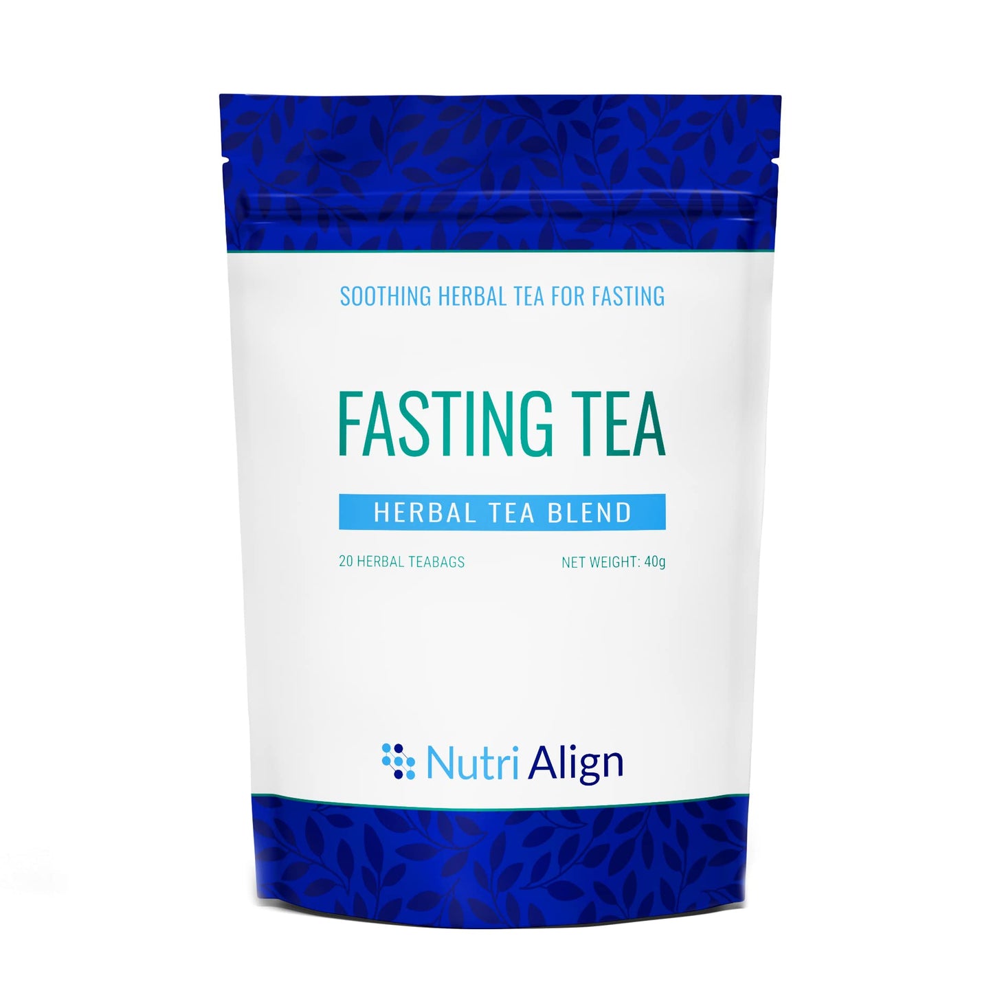 Nutri-Align Fasting Tea | 20 Herbal Tea Bags with Chamomile, Dandelion Root, Rosehips, Cinnamon Bark, Elderflower, Cardamom & Fenugreek | Caffeine