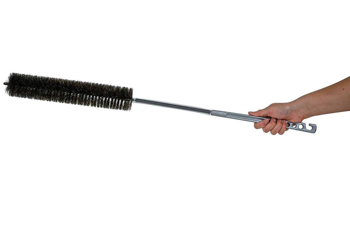 KONEX Flexi-Clean Pro Flexible Dryer Vent Cleaning Brush - 33” Long Horsehair Coil & Lint Trap Cleaner for Refrigerator Coils, Dryer Vents, Appliance