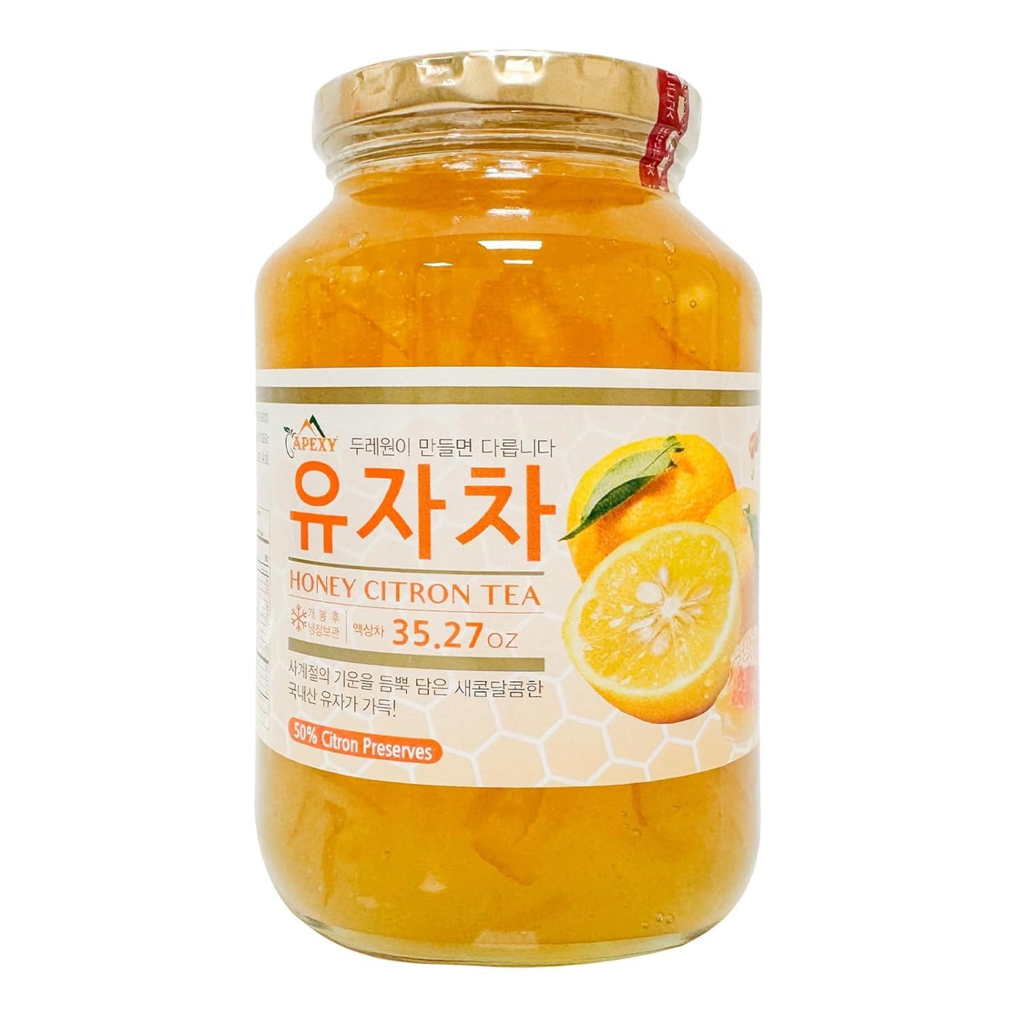 Apexy Authentic Korean Honey Citron Tea, Citron Tea, Just Add Hot Water, Yuzu Marmalade, Yuzu for Salad, Citron Spread, No Artificial Colors