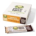 Organic Real Food Bars (Turmeric Lemon Orange) Grain Free - Paleo Friendly - Non-GMO, Gluten Free, Vegan, Nutrition Bars, Super Food Energy Bars