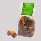 Gift Bag of Dried Apricots dipped in Belgian MILK Chocolate, 10 OZ