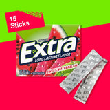 WRIGLEYS EXTRA FRUIT SENSATIONS SWEET WATERMELON CHEWING GUM SUGAR FREE STICK RP 15 CT