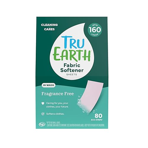 Tru Earth Fabric Softener Sheets for Washing Machine | Alternative to Fabric Softener Liquid and Pods | 80 Sheets | Fresh Linen