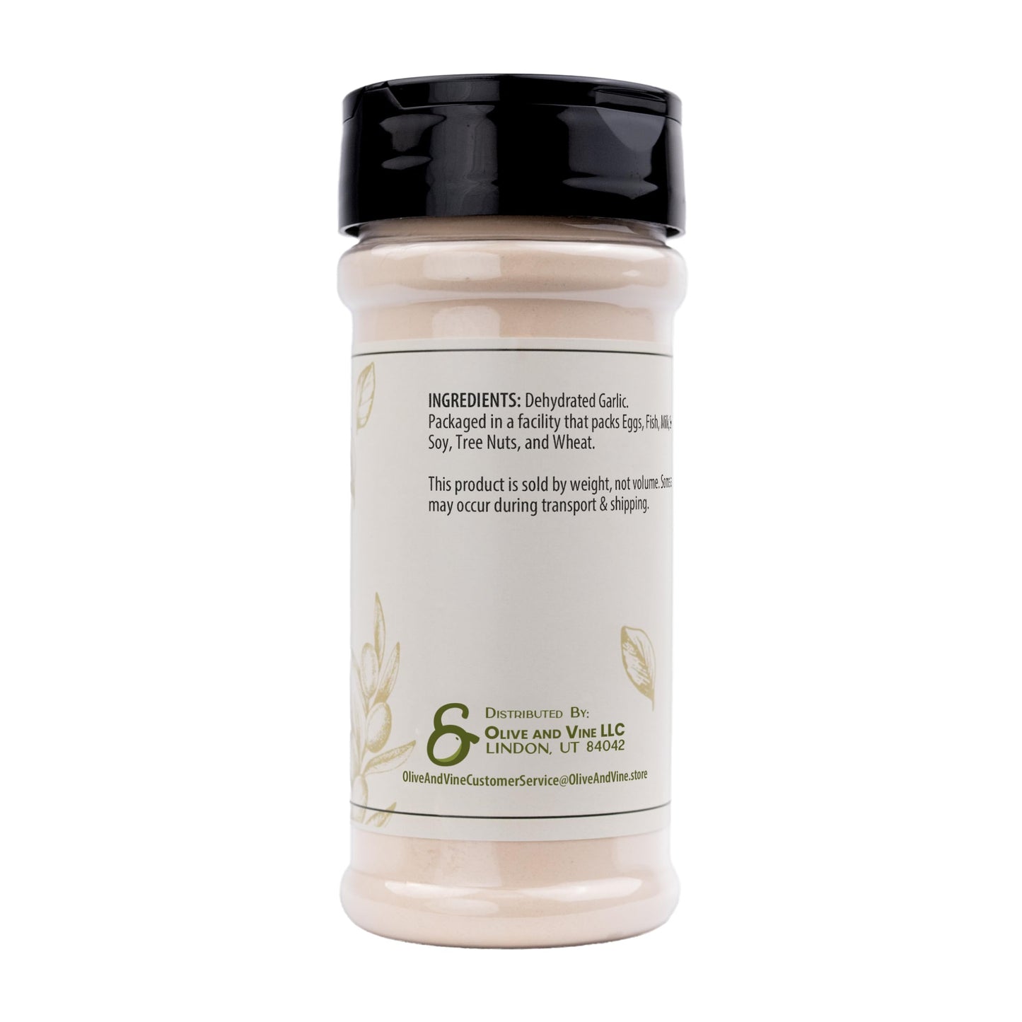 Olive & Vine Garlic Powder, Savory Flavor Profile, Seasoning for Pasta, Roasted Vegetables, Grilled Meats, With Rich Tradition, Authentic Taste
