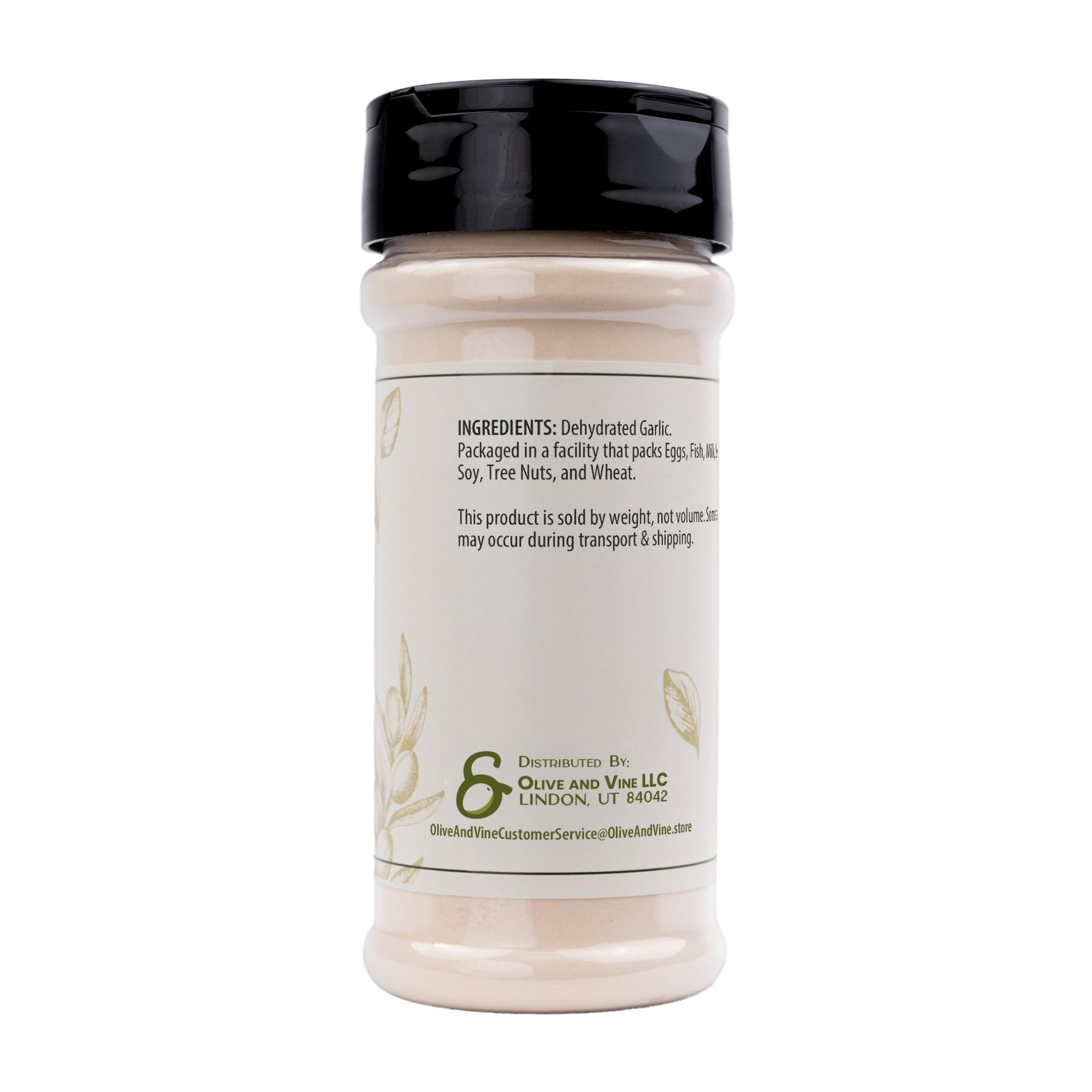 Olive & Vine Garlic Powder, Savory Flavor Profile, Seasoning for Pasta, Roasted Vegetables, Grilled Meats, With Rich Tradition, Authentic Taste