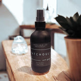 Patchouli Scent Room and Linen Spray Made In USA Clean Ingredients Essential Oils Long Lasting Scent AIr Freshener Glass Bottle Air Freshener Musk