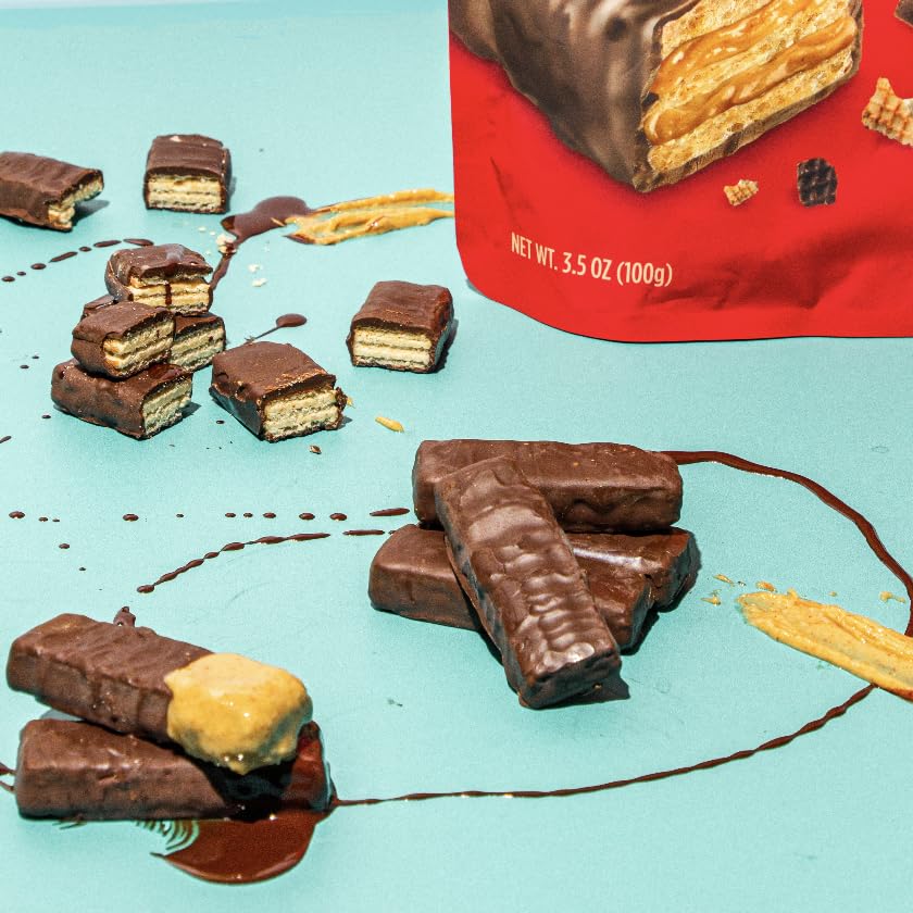 Little Secrets Dark Chocolate Peanut Butter Crispy Wafers || Made in Europe | Nothing Artificial & No Sugar Alcohols | Sustainable Cocoa (3.5 Ounce