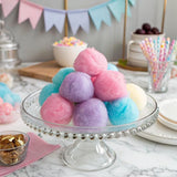 Lupy Lups! Magic Floating Cotton Candy -It Floats! 6.3 oz 15 Balls-Assorted Flavors- Pastel Candy for Stocking, Treats, Party Favors, Buffet table