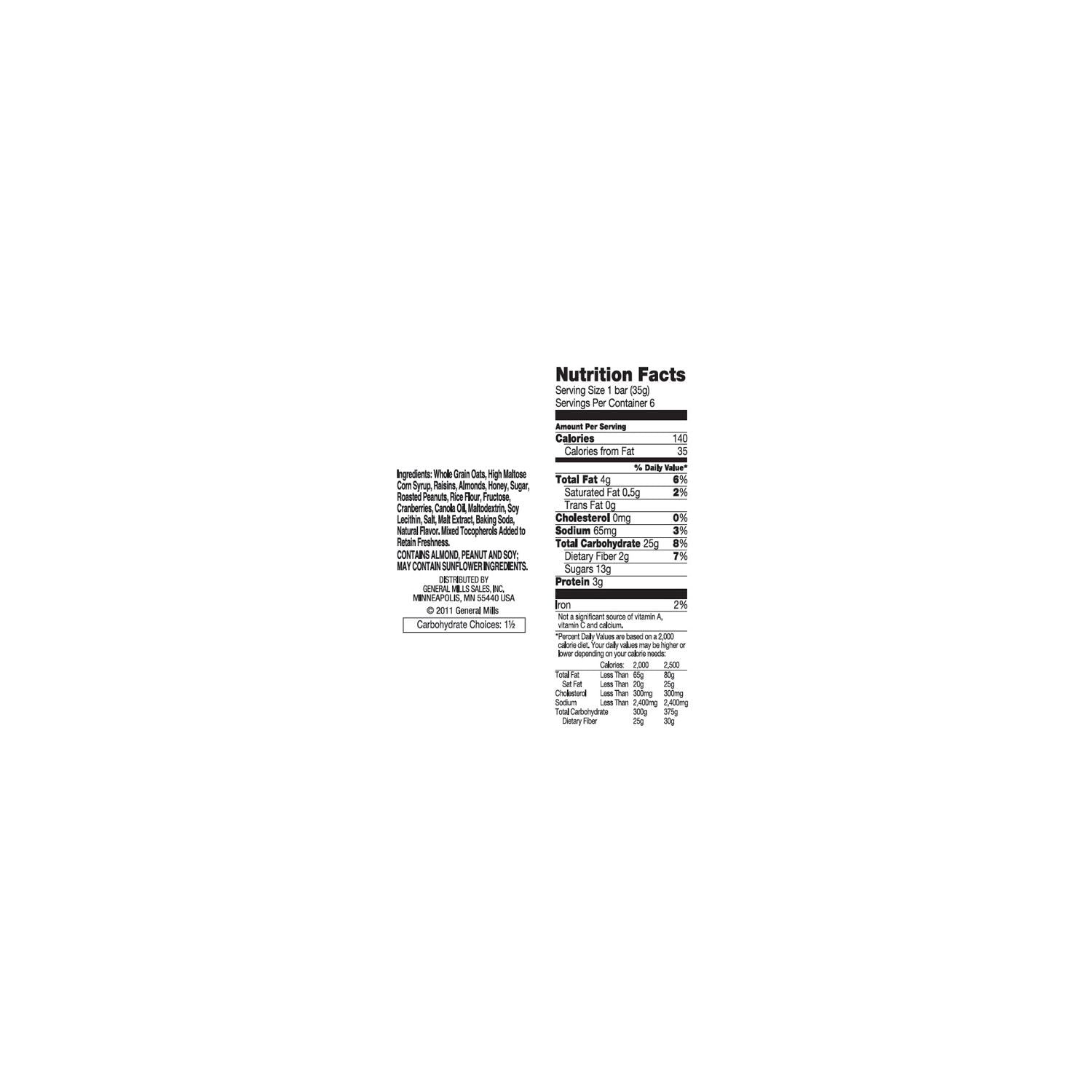 Nature Valley Trail Fruit & Nut Chewy Bar, 1.20-Ounces (Pack of 16)