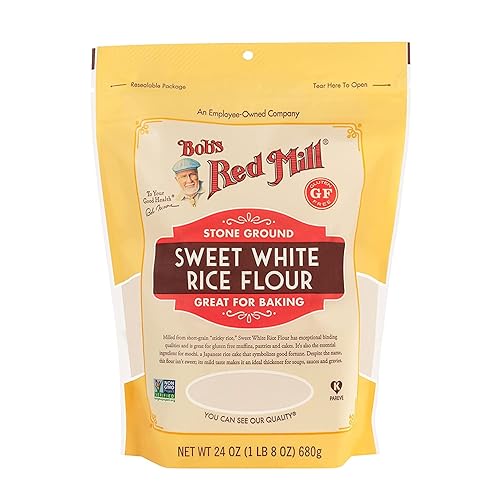 Bob's Red Mill Sweet White Rice Flour, 24oz (Pack of 1) - Non GMO, Vegan, Kosher