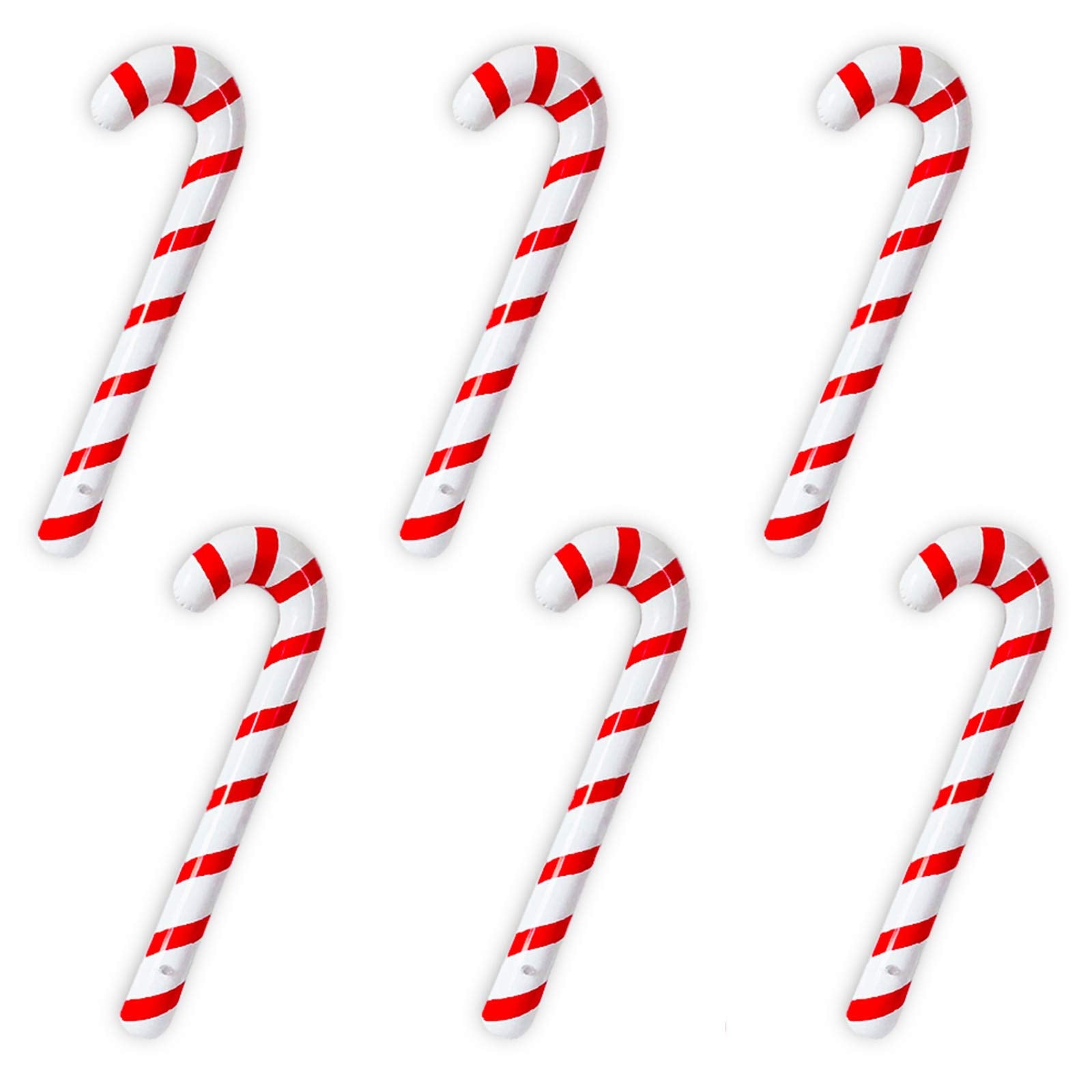 Joliyoou Inflatable Candy Cane, Christmas Holiday Decorations 6 Packs