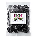 Black Licorice Wheels Candy 1 lb Bag - Soft Chewy Classic Twists Bulk Retro Snack Treats. Approximately 40 Wheels per Bag