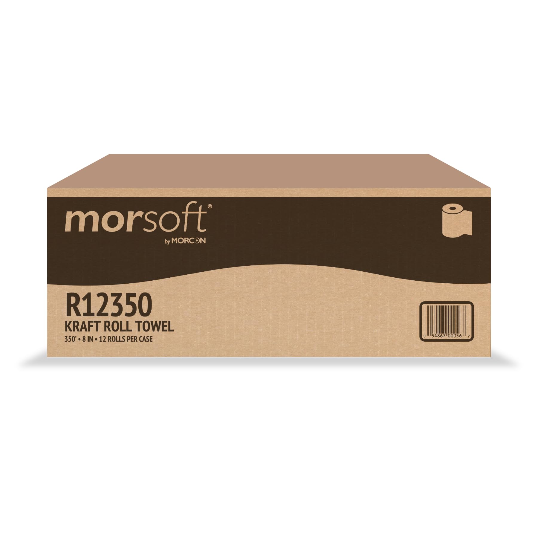 Hardwound Roll Towels, 8quot; x 350ft, Brown