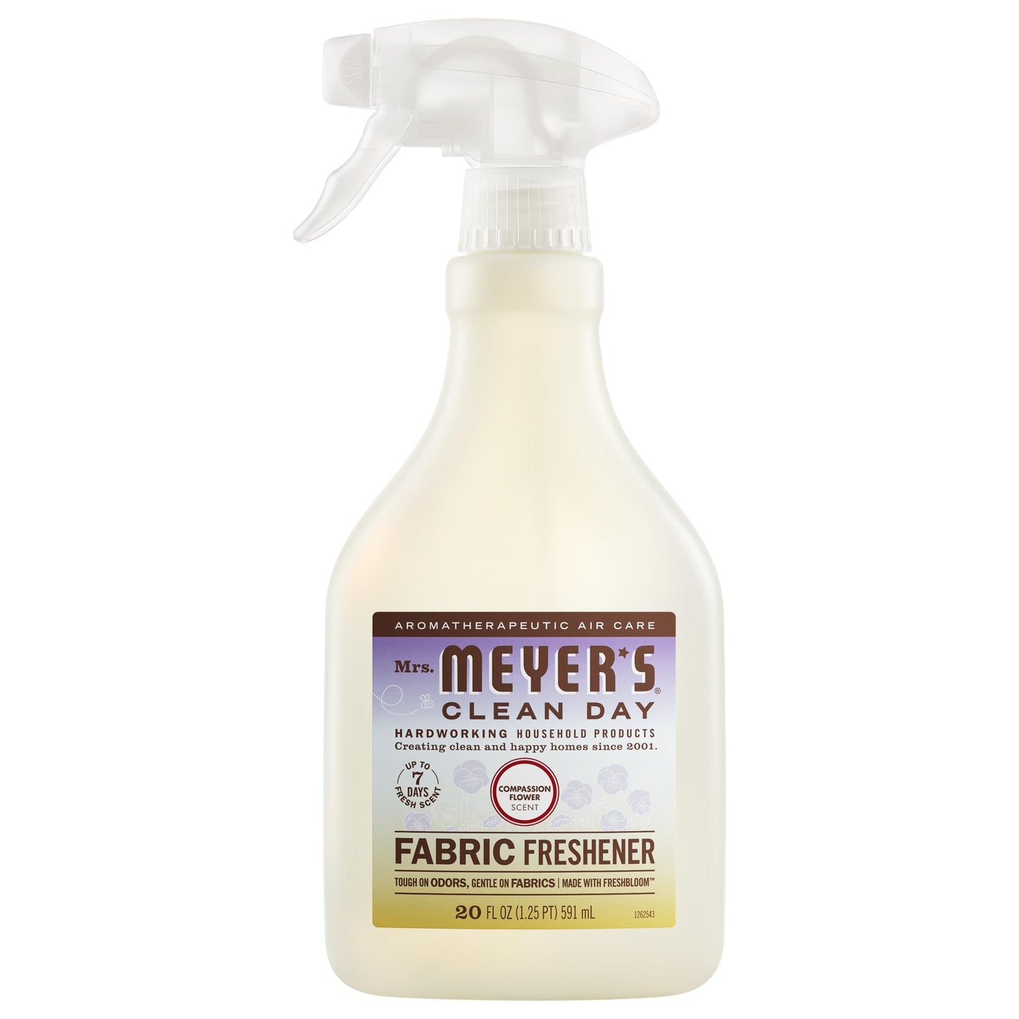 MRS. MEYER'S CLEAN DAY Fabric Freshener, Compassion Flower Scent, 20 Ounce Bottle