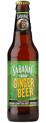 Ginger Beer - Saranac's World-Famous Crafted Soft Drinks - 12 oz (6 Bottles)