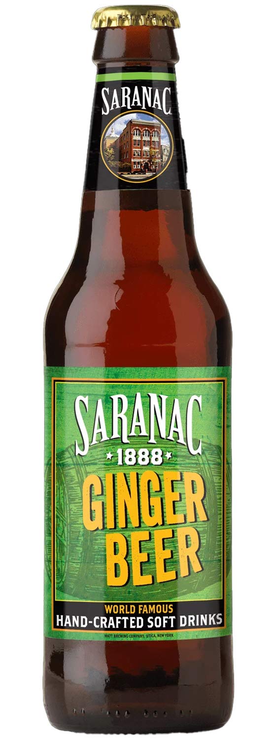 Ginger Beer - Saranac's World-Famous Crafted Soft Drinks - 12 oz (6 Bottles)
