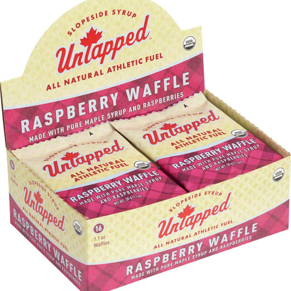 UnTapped Organic Maple Raspberry Waffle - Individually Wrapped - Box of 16