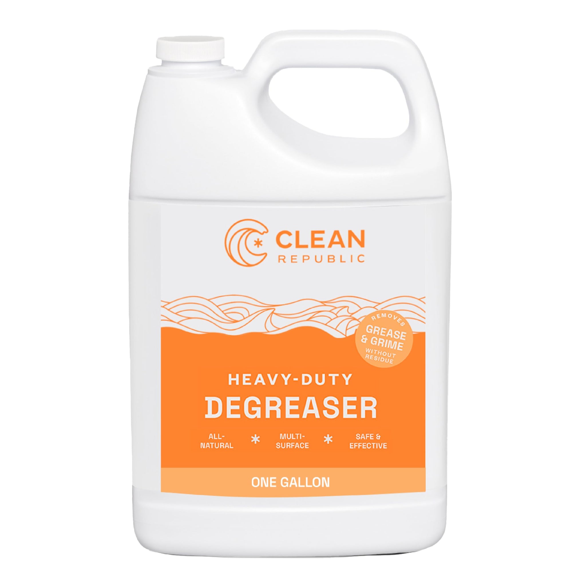 Clean Republic Heavy-Duty Degreaser, Multi-Surface Cleaner for Ovens, Stove Tops, Grills, and More, 1 Gallon Bottle
