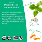 Earth Mama Organic Peaceful™ Tea | Stress Less! Calming, Relaxing Herbal Blend Safe for Pregnancy & Beyond, 16 Teabags Per Box