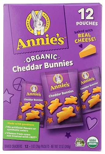 Cracker Cheddar Bunnies Organic 12 Count, 12 Ounce