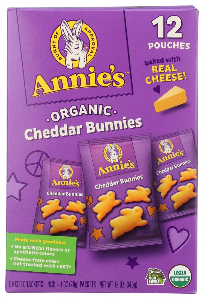 Cracker Cheddar Bunnies Organic 12 Count, 12 Ounce