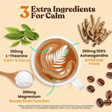 Venture Pal Mushroom Coffee (40 Servings) 12 Adaptogenic Mushrooms, Lion’s Mane, Cordyceps, Turkey Tail, Reishi, Ashwagandha & Probiotics, Instant