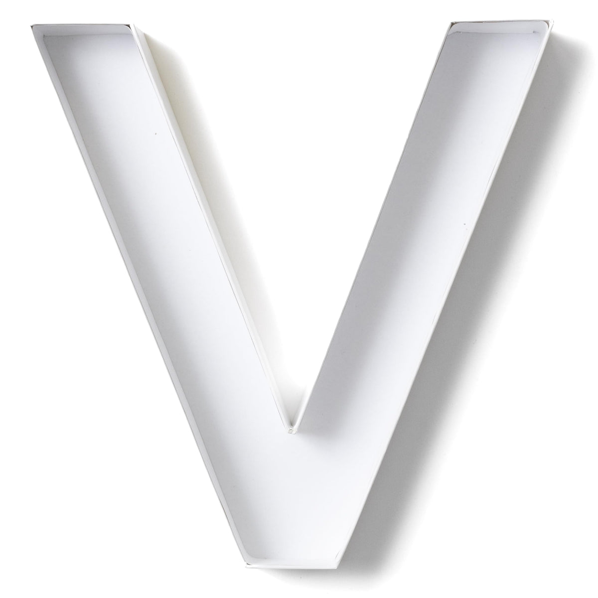 Sisterly Market - Cardboard Numbers and Cardboard Letters Fillable Candy Box, Handmade Marquee Letters for Parties and Milestones, Letter V, 12" L x