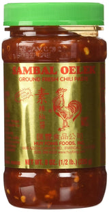Sambal Oelek Chili Paste 8 Oz (Pack of 2)