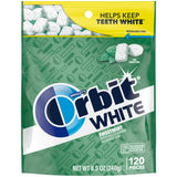 ORBIT WHITE Sweet Mint Sugar Free Gum, Soft Chew ADA Approved Chewing Gum, 120 Ct Resealable Bag
