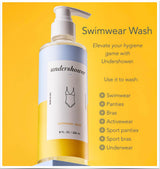 Undershower Swimwear Detergent, 75 to 100 Washes, Delicate Hand Wash Detergent for Shower, Laundry Sink Soap for Strong Odors and Blood Stain Removal