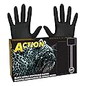 Shamrock Nitrile Black Disposable Gloves - 6 mil, Latex-Free, Powder-Free, Rubber Glove, Non-Medical Use, Powder-Free, Medium, 83012