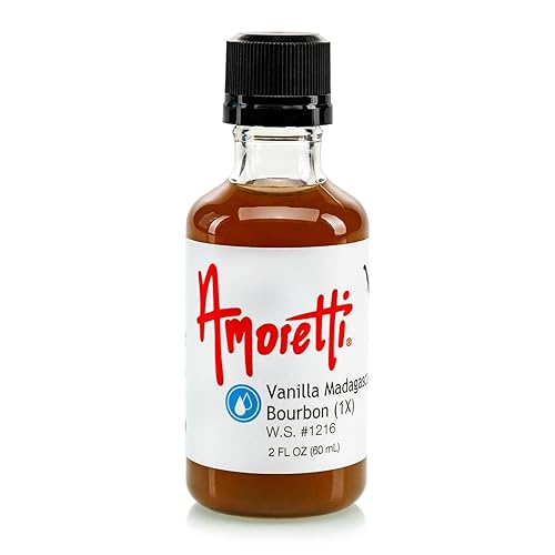 Amoretti - Vanilla Madagascar Bourbon Extract Water Soluble (1X) 2 oz - Highly Concentrated & Perfect For Pastry, Savory, Brewing, and more