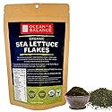 OCEAN’S BALANCE Organic Sea Lettuce Seaweed Flakes - Organic Seaweed Flakes, Perfect for Keto Diet, Paleo Diet, Vegetarian or Vegan Diet - Gluten-Free
