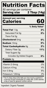 Anthony's Organic Flaxseed Meal, 2.5 lb, Gluten Free, Ground Ultra Fine Powder, Cold Milled, Keto Friendly