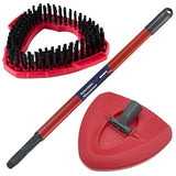 Replace Head Base Scrub Mop Brush Head Replacement Spin Mop Accessories Set for O Cedar EasyWring 1 Tank System, 1 Shower Floor Scrubber+1 Head