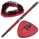 Replace Head Base Scrub Mop Brush Head Replacement Spin Mop Accessories Set for O Cedar EasyWring 1 Tank System, 1 Shower Floor Scrubber+1 Head