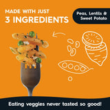 Veggiecraft Farms Penne Pasta - Low Carb Pasta, High Protein, Made with Sweet Potato, Lentil & Peas, Gluten Free, Plant Based Pasta Noodles, High