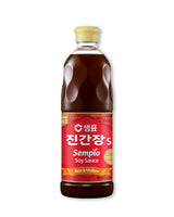 Sempio Authentic Korean Soy Sauce Jin S All Purpose - Robust Exotic Spice Flavor, Savory Sweet Aroma with Honey & Caramel Notes - Kosher, Vegan