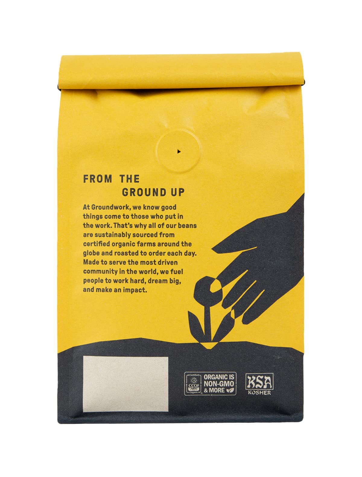 GROUNDWORK Venice Blend Whole Bean Coffee Dark Roast - USDA Organic Signature Blend Whole Coffee Beans - 12oz Bag (Pack of 1)