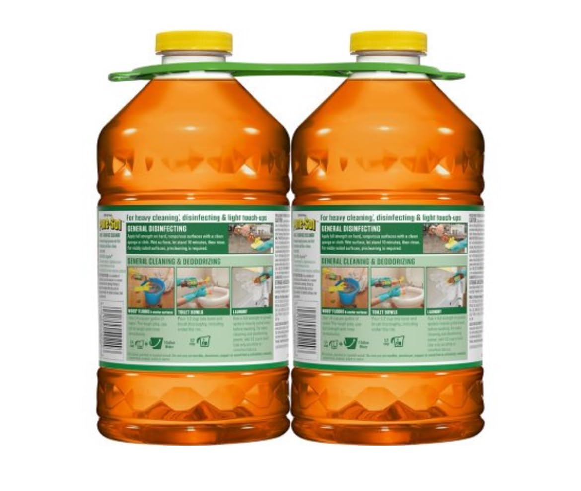 Pine-Sol All Purpose Cleaner Jugs, Pine, 100 Fl Oz, (Pack of 2)