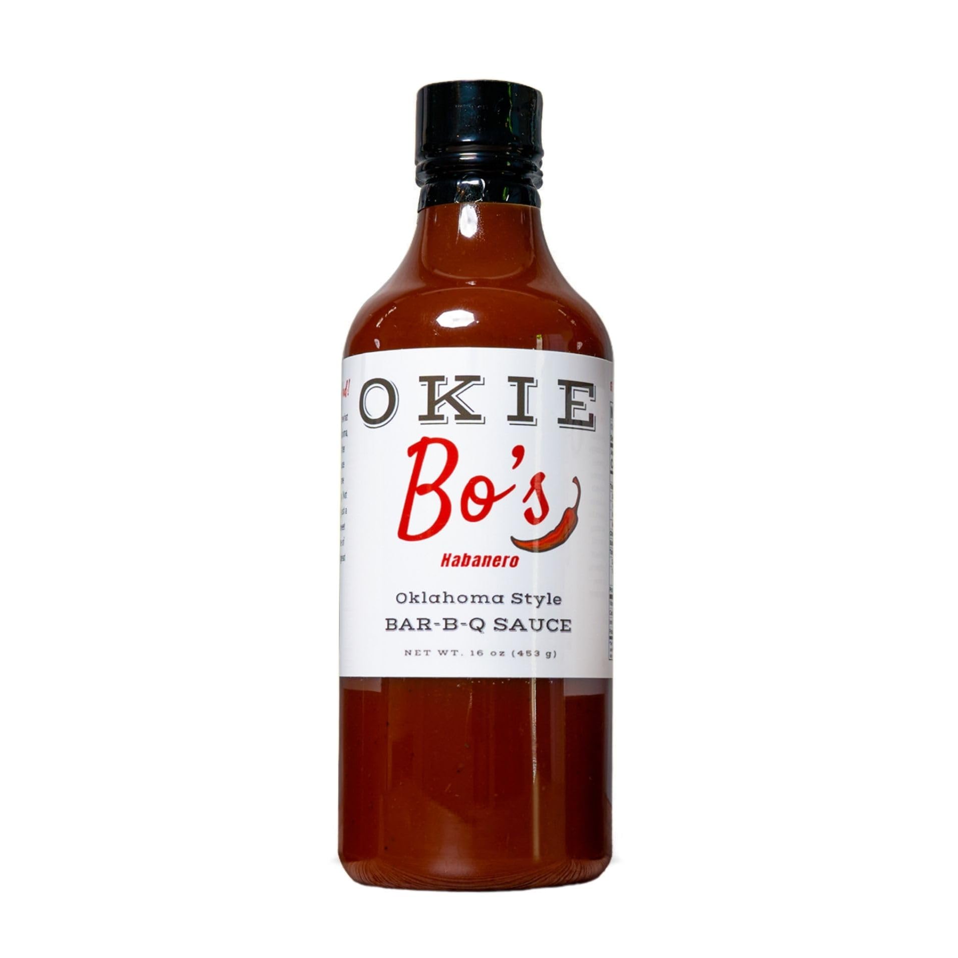 OkieBo's Habanero BBQ Sauce - Authentic Oklahoma Style, Ideal for Pork, Ribs, Brisket, Salmon, Chicken & More - Premium Condiment