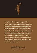 Storyville Coffee Sunrise Espresso Blend, Premium Medium Roast Whole Bean Coffee, Chocolate & Caramel Notes, Fresh Roasted, 8 oz Bag