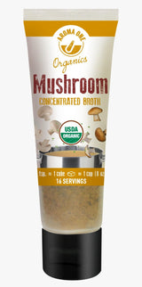 Aroma One Mushroom Broth Concentrate - Savory Vegetable Stock Base for Soups, Noodles & Risottos - Clean-Label Mushroom & Porcini Flavor - Easy Dilute